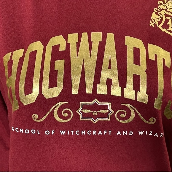 Wizarding World Harry Potter Hogwarts maroon hoodie medium - Picture 5 of 6